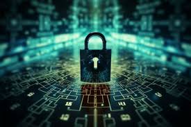 A digital padlock symbolizing robust security.