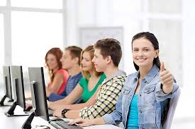 People using computers with ease.